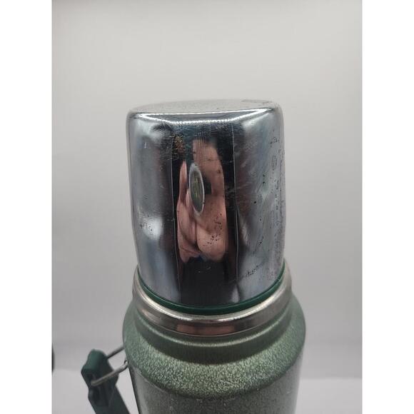 Stanley Aladdin A944DH Stainless Steel Thermos One Quart USA Green Vintage - Picture 12 of 13